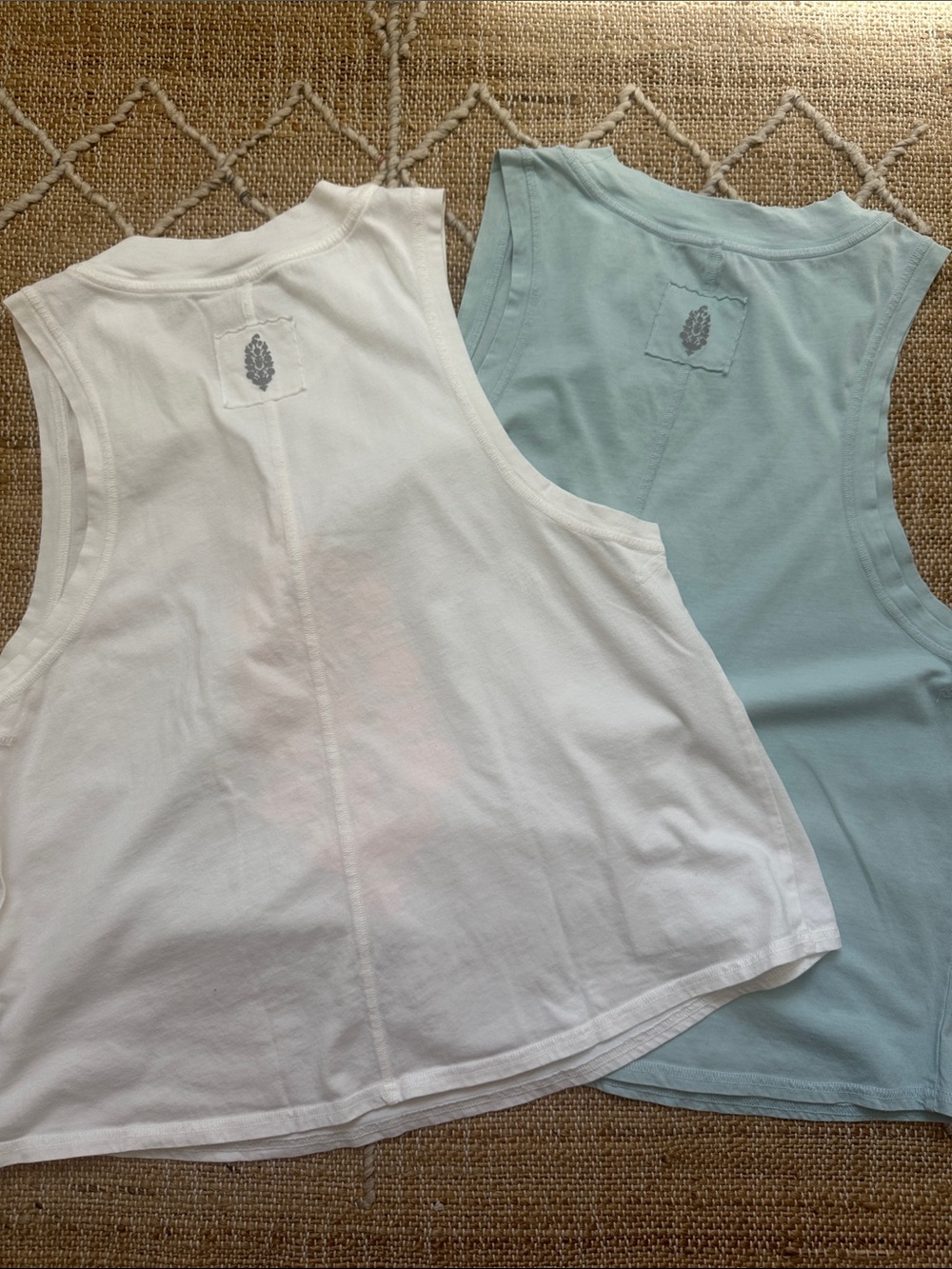Free People FP Movement Game Time Logo Tank Two Medium M - Picture 5 of 6